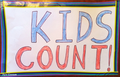 Kids count! Magnolia Science Academy, Santa Clara's reminder to the SCUSD.